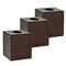 Alpine Industries Espresso Wooden Tissue Box Cover, PK3 ALP405-ESP-3pk - alternate 2